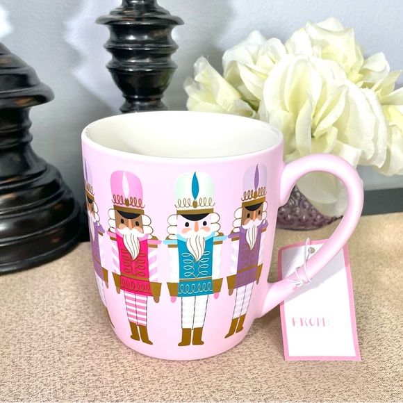 NWT Gold Foil Nutcracker Soft Touch Ceramic Mug - Picture 3 of 8